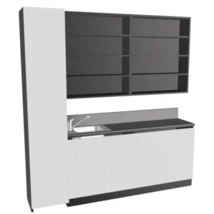 mobile retrolavaggio per parrucchieri con lavandino