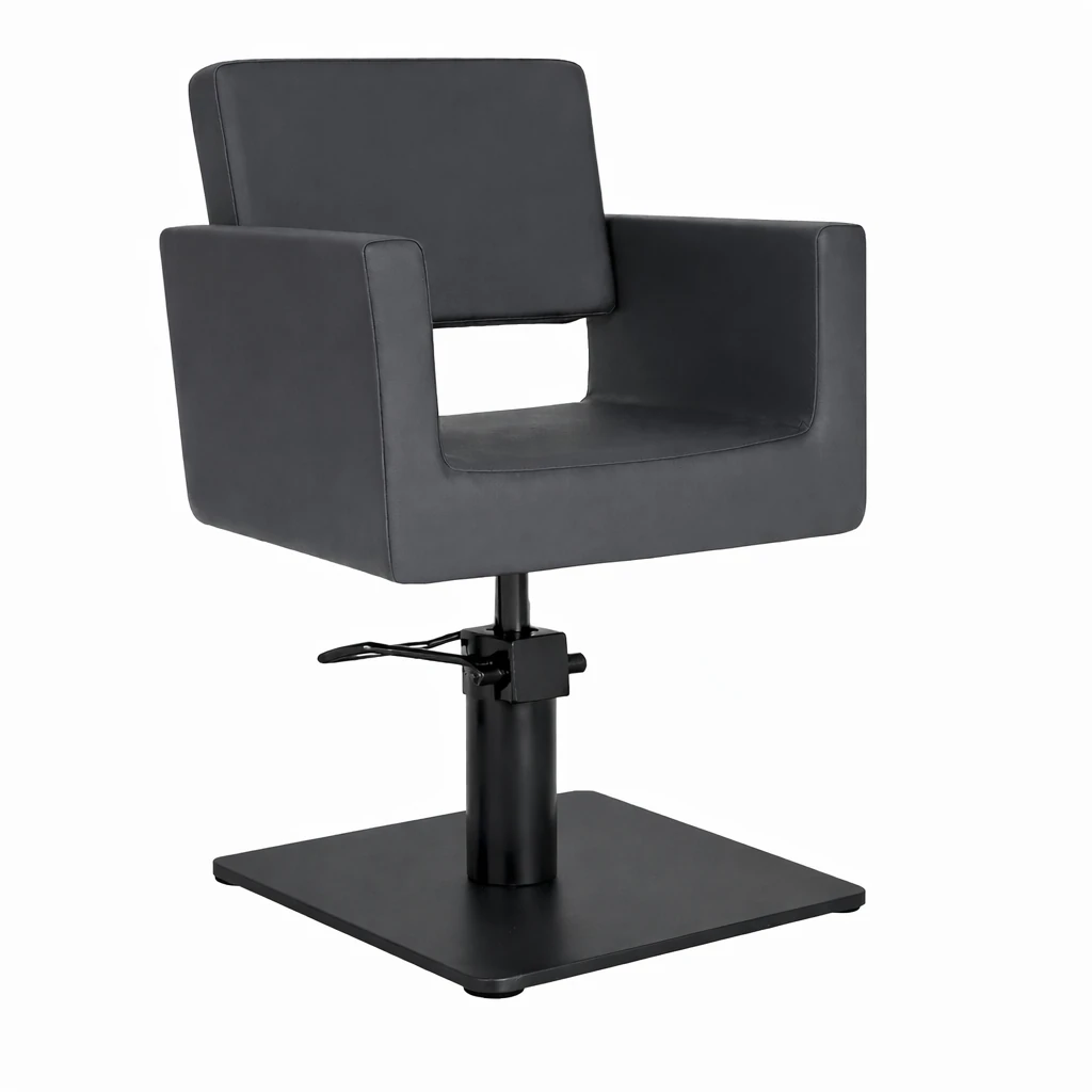 poltrona per parrucchieri total black Veronica