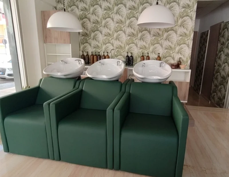 lavatesta italo per parrucchieri verde ambientato