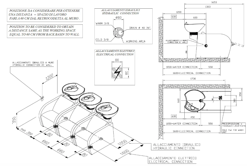 schema allacciamento lavatesta round