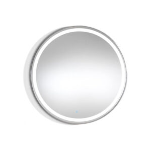 specchiera economica Oblo illuminata tonda