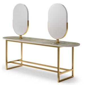 tavolo oro marmo per parrucchieri