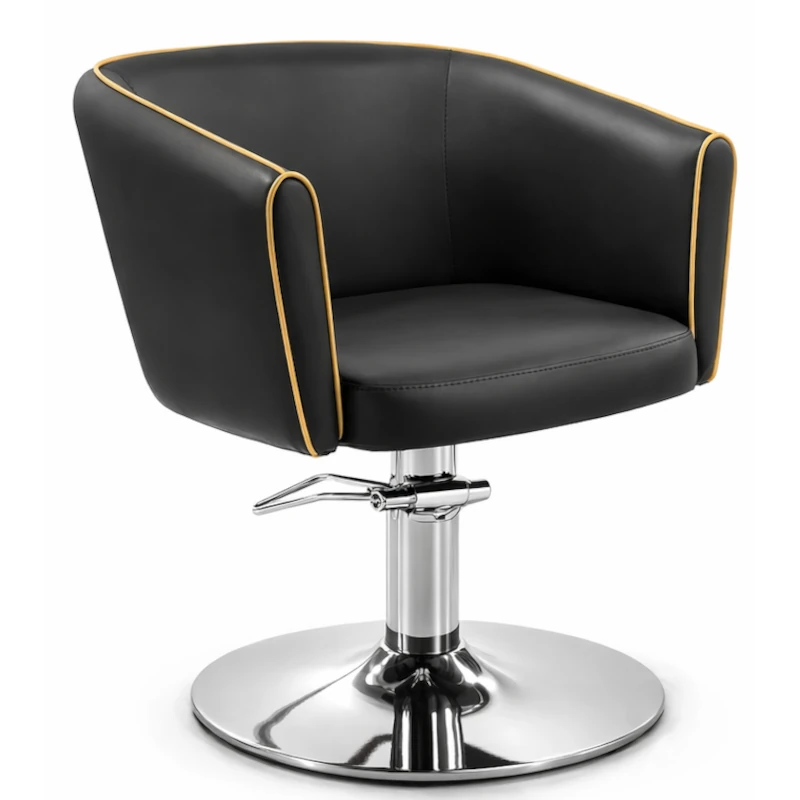 poltrona per parrucchieri Amelie con bottoni e bordino personalizzabile