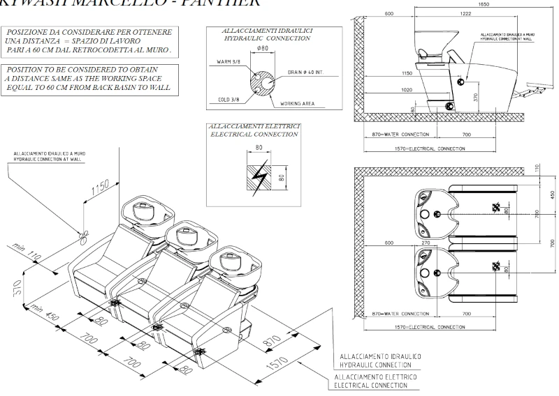 lavatesta Marcello allacciamento idraulico misure