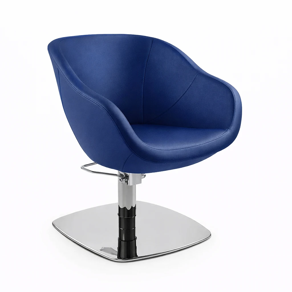 poltrona per parrucchieri Funky blu