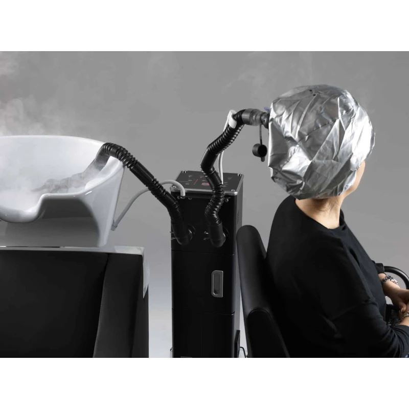 sistema vapore con cuffia per parrucchieri