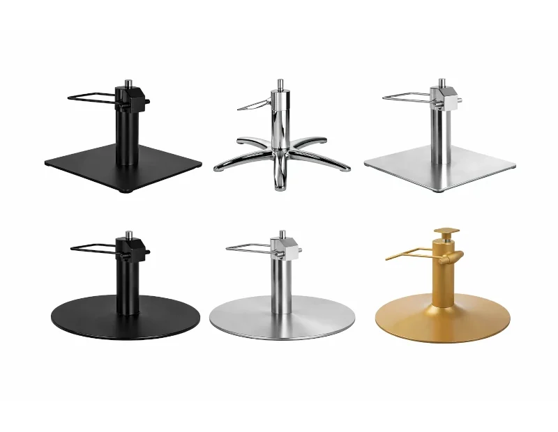 basi e piedi di poltrone per parrucchieri