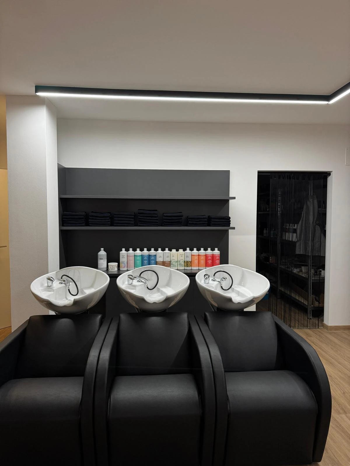 lavatesta per parrucchieri round con massaggio ad aria Caldaro