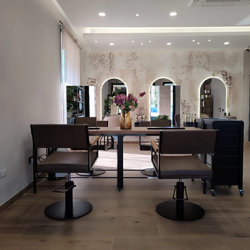 Tavolo tecnico per parrucchieri industriale Bronx a 4 posti