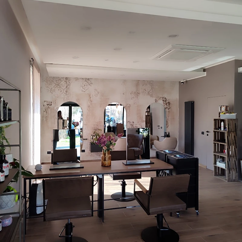 tavolo per parrucchieri industriale Bronx 4 posti