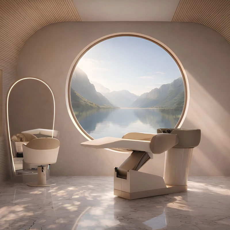lavatesta lettino hairspa MRS Kim ambientato
